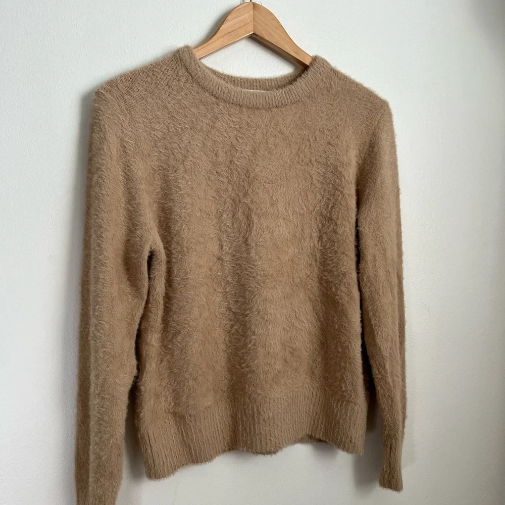 Another Love Finley Fuzzy Knit Sweater Chai - Picture 3 of 10